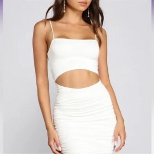 Windsor White Cutout Bodycon Dress